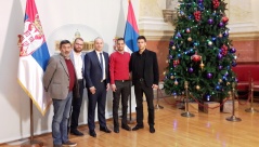 23. децембар 2016. Чланови Одбора за образовање, науку, технолошки развој и информатичко друштво са делегацијом студената Универзитета у Београду